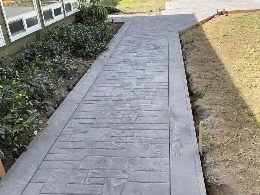 Stamped Concrete Patio Install During 5_result_result